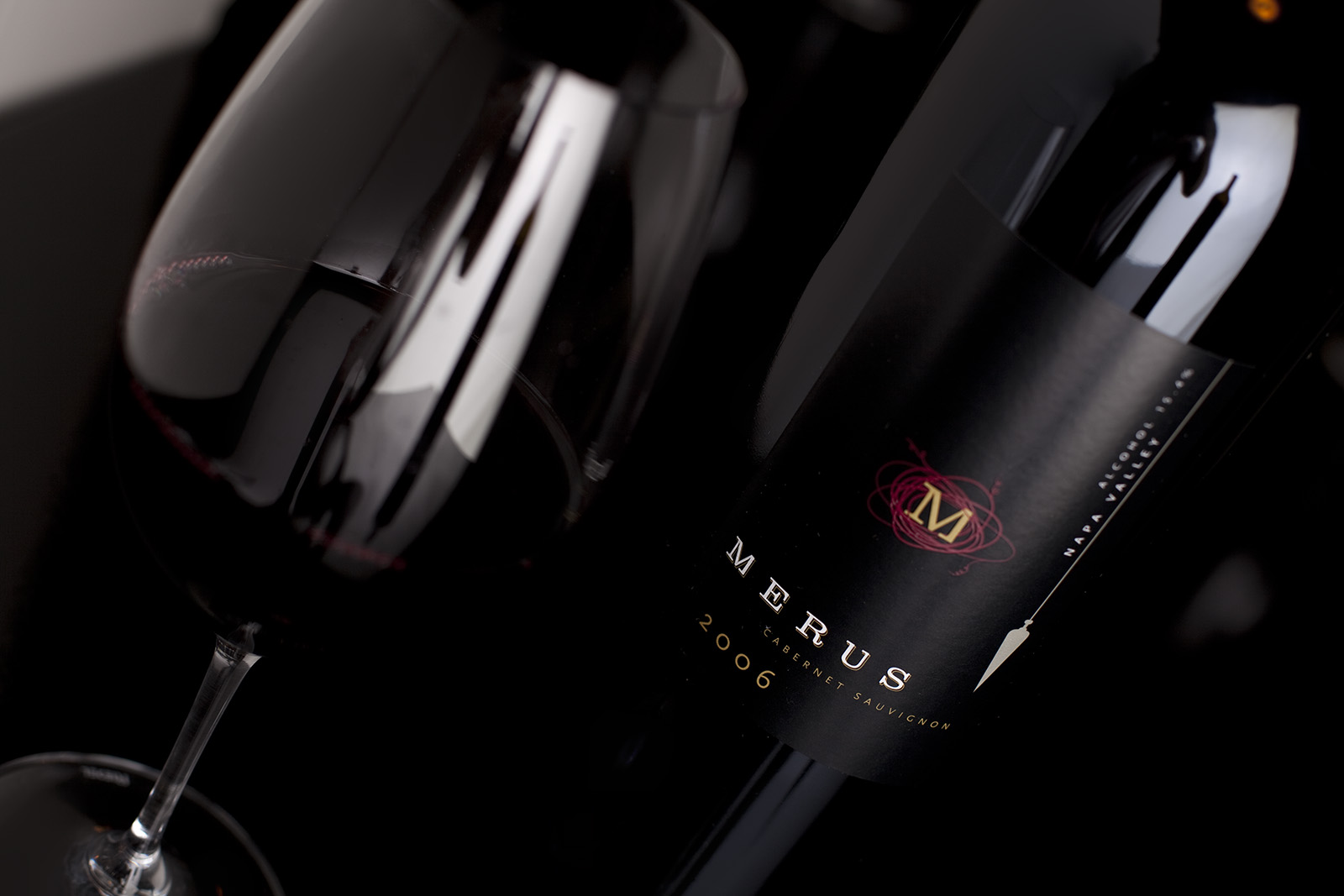 Merus Winery Product Shot. Saint Helena CA