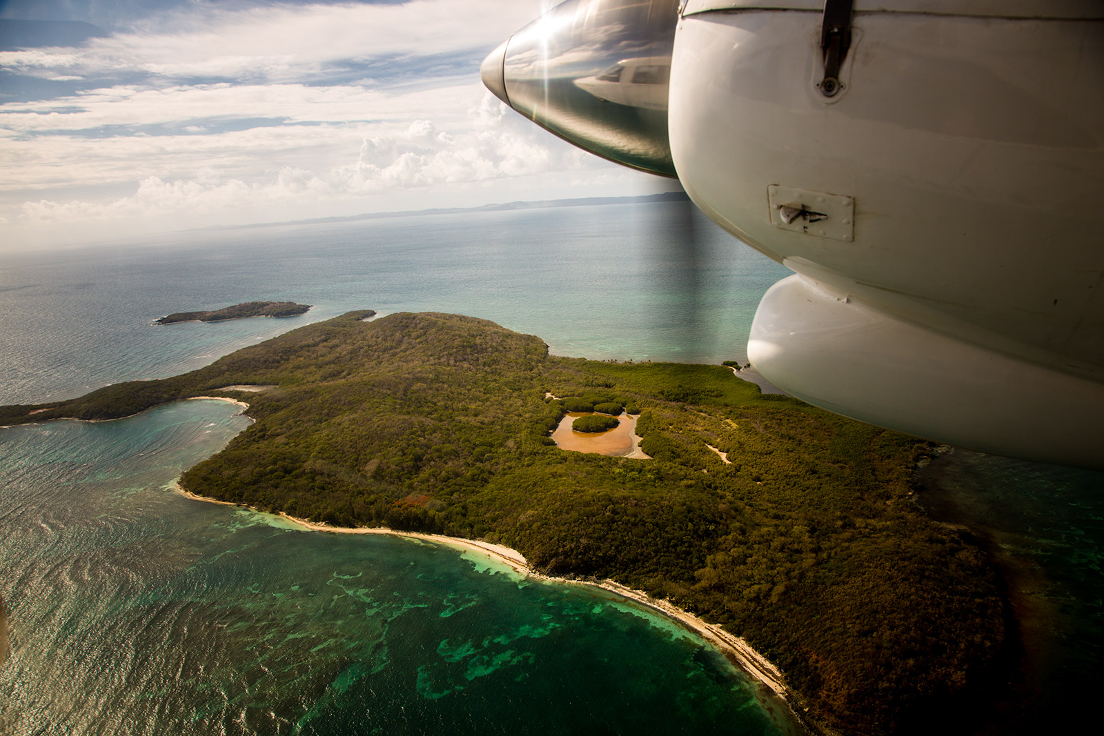 With Air Flamingo towards the island of Culebra.